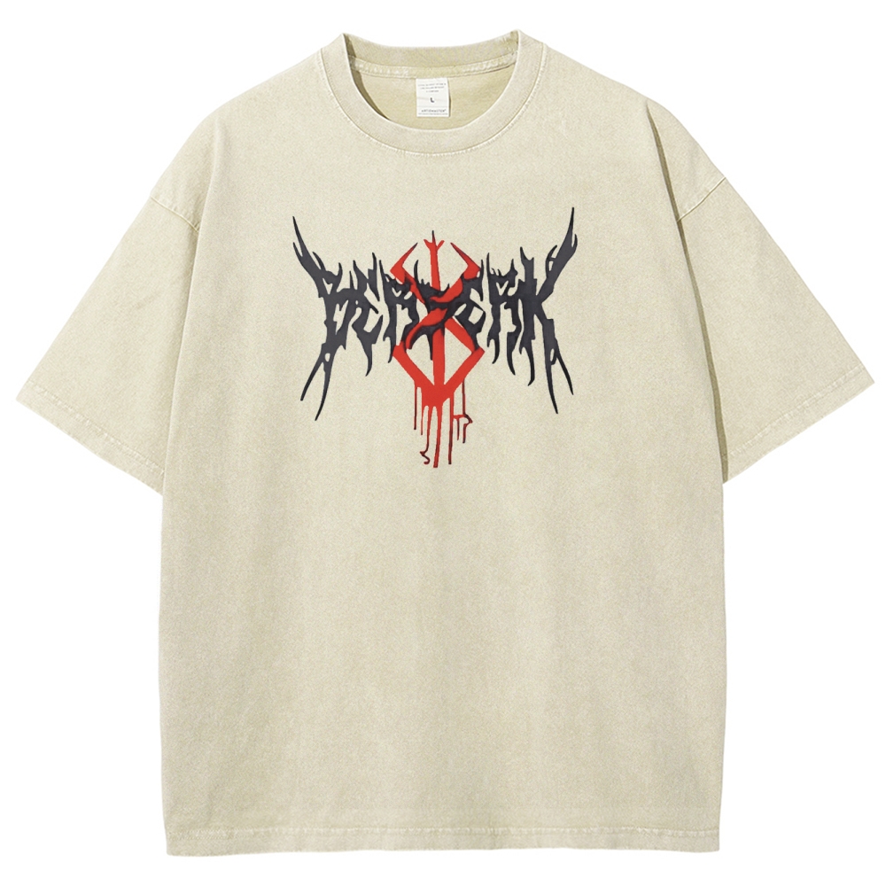 BERSERK Unisex Fit Washed T-Shirt 2502002353
