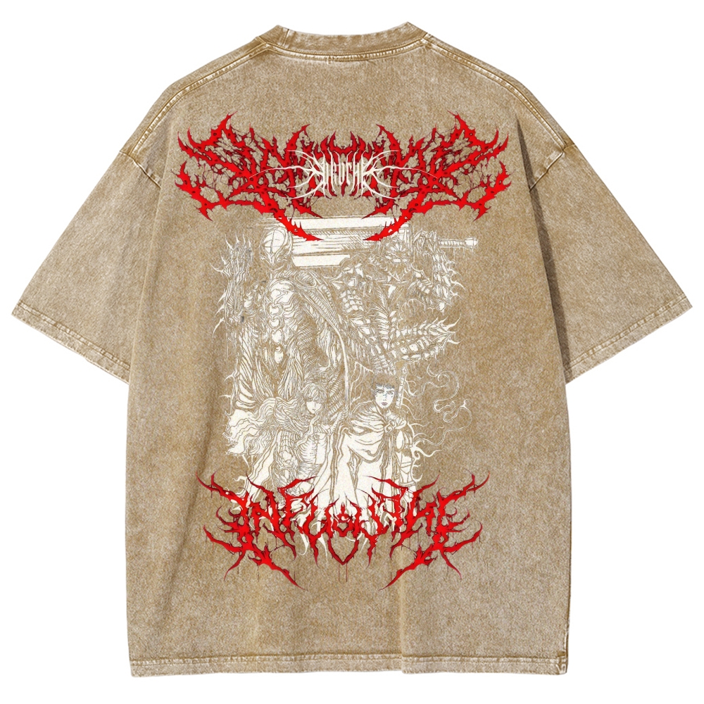 BERSERK Unisex Fit Washed T-Shirt 2502002366