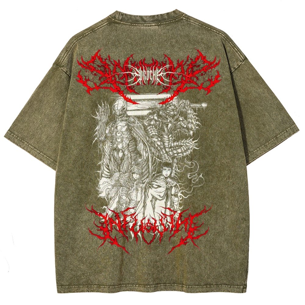 BERSERK Unisex Fit Washed T-Shirt 2502002366