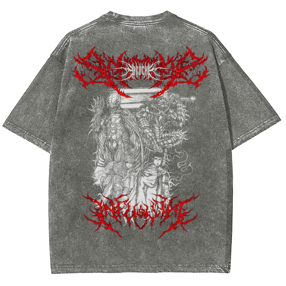 BERSERK Unisex Fit Washed T-Shirt 2502002366
