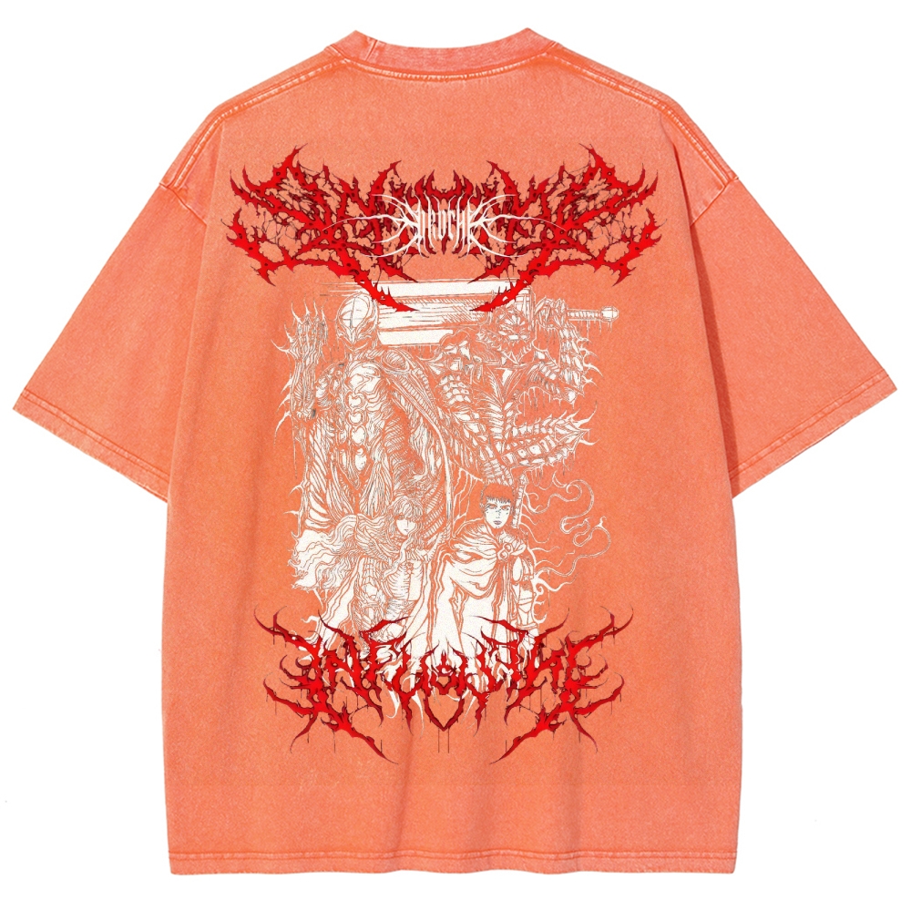 BERSERK Unisex Fit Washed T-Shirt 2502002366