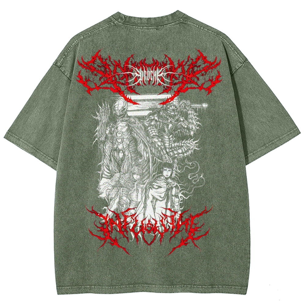 BERSERK Unisex Fit Washed T-Shirt 2502002366