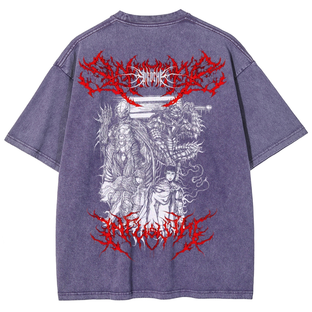 BERSERK Unisex Fit Washed T-Shirt 2502002366