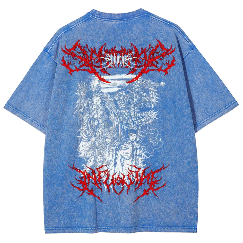 BERSERK Unisex Fit Washed T-Shirt 2502002366