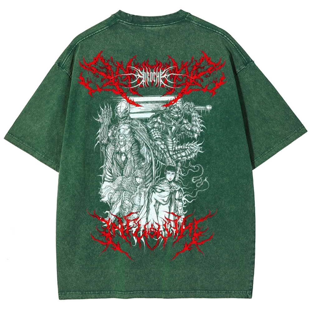 BERSERK Unisex Fit Washed T-Shirt 2502002366