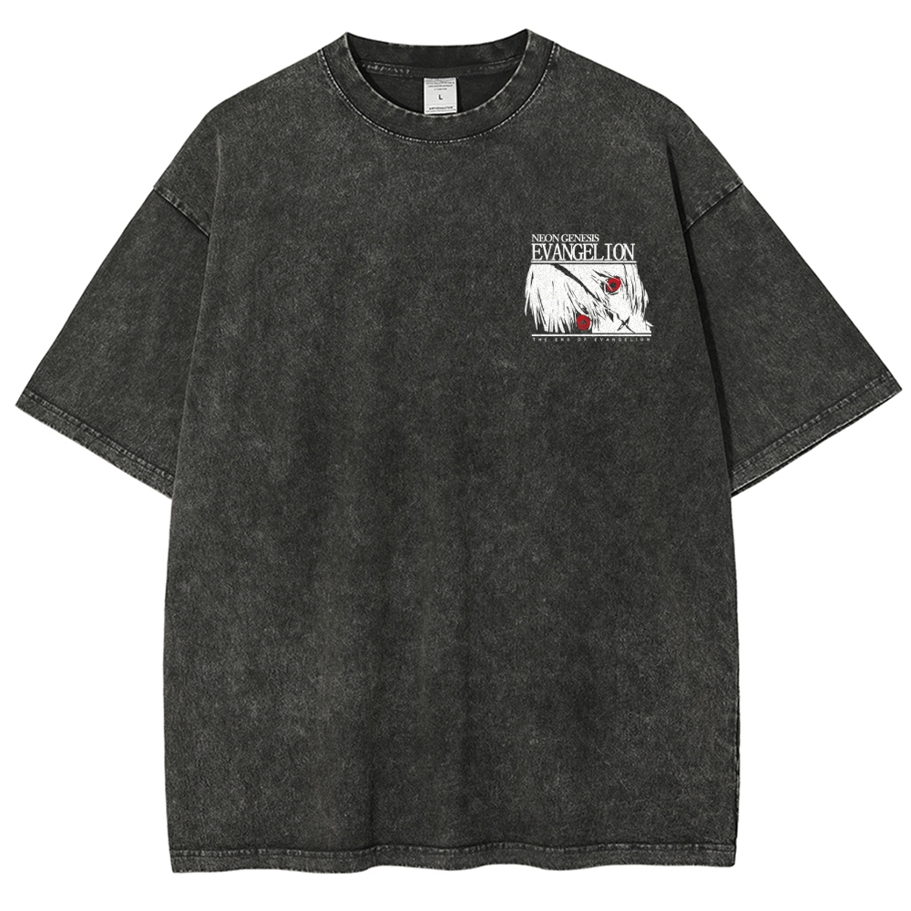 NEON GENESIS EVANGELION Unisex Fit Washed T-Shirt
