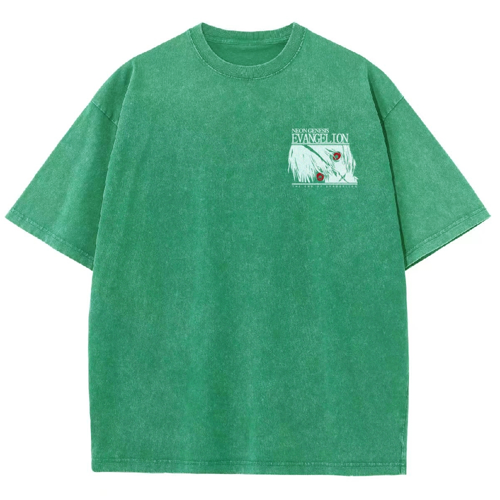 NEON GENESIS EVANGELION Unisex Fit Washed T-Shirt