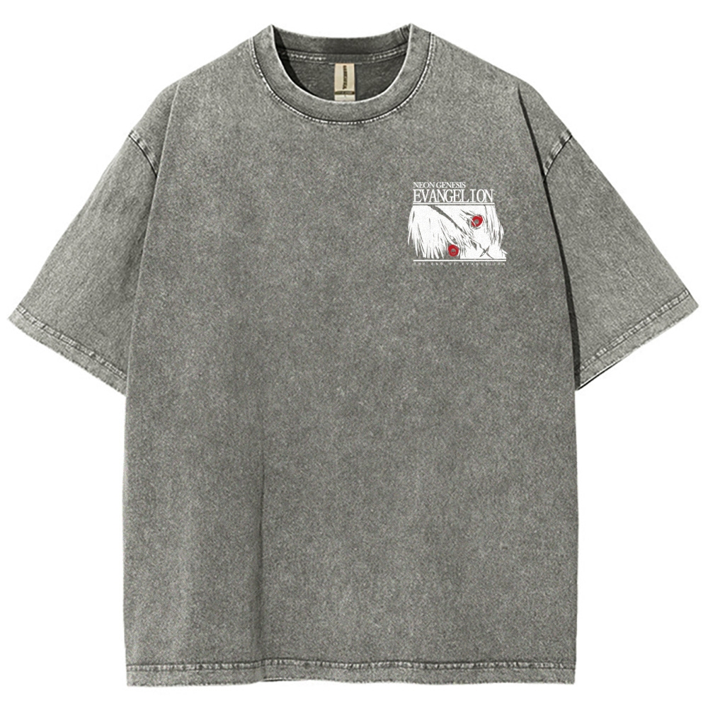 NEON GENESIS EVANGELION Unisex Fit Washed T-Shirt