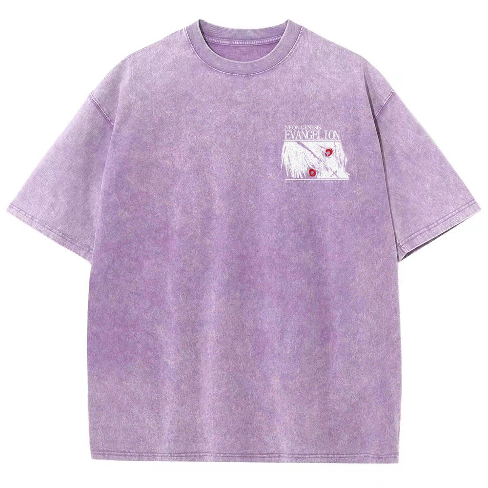 NEON GENESIS EVANGELION Unisex Fit Washed T-Shirt