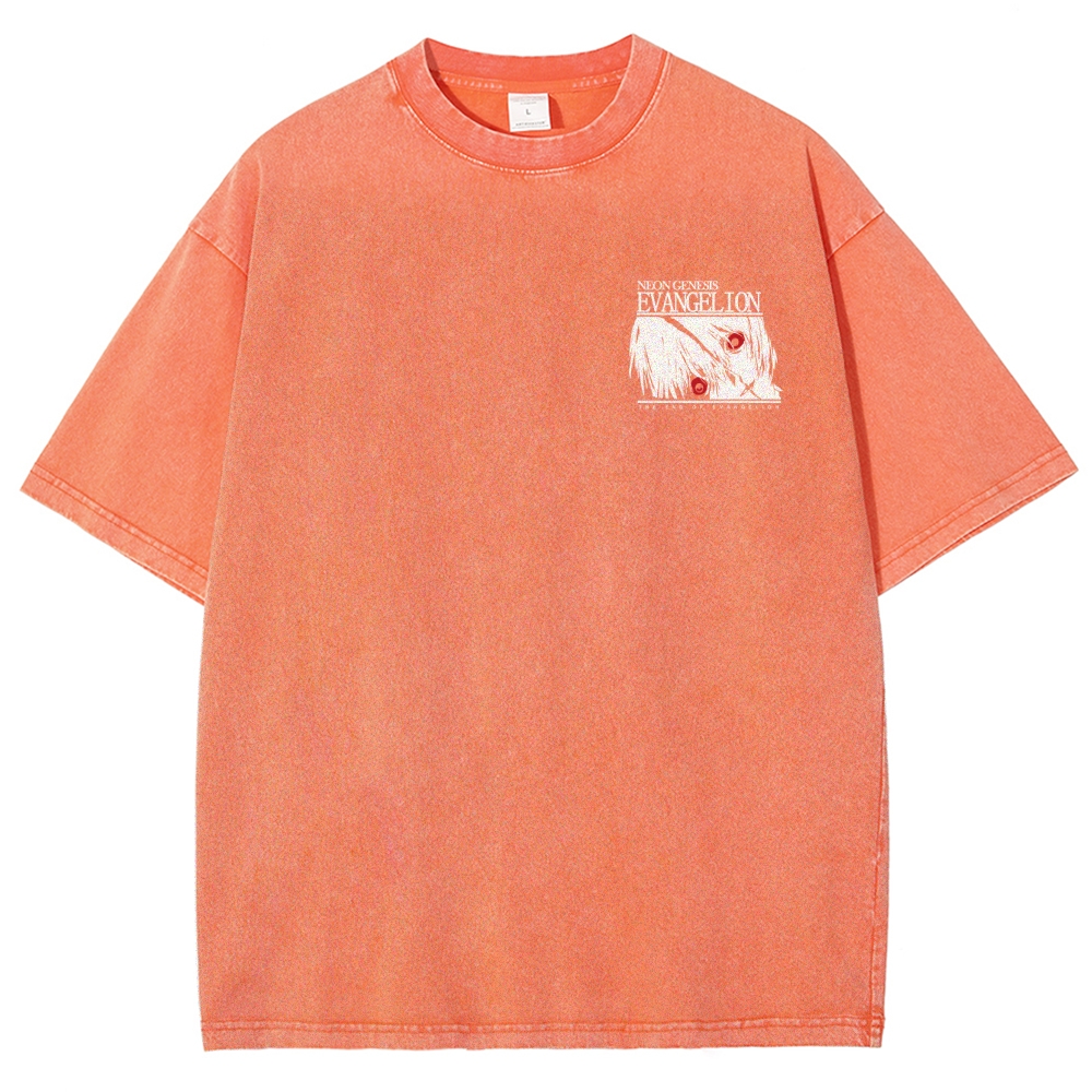 NEON GENESIS EVANGELION Unisex Fit Washed T-Shirt