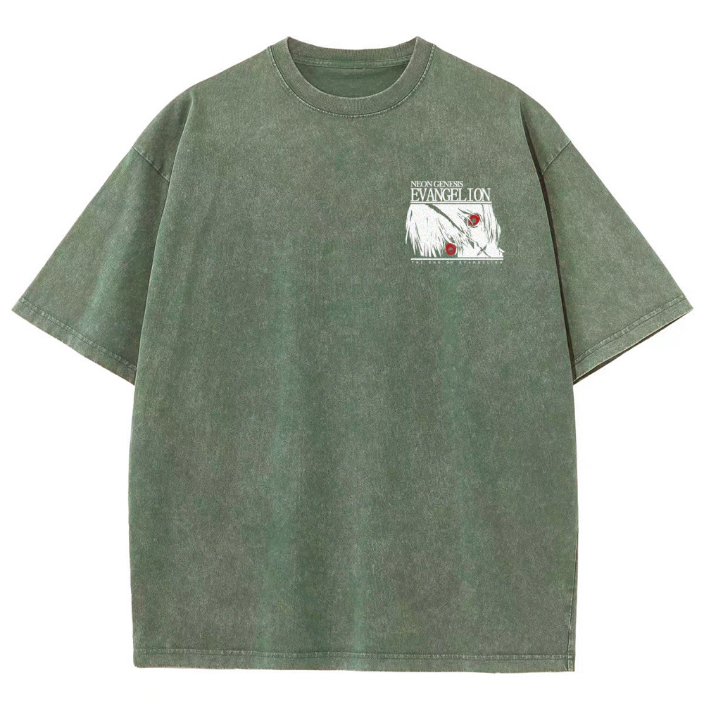 NEON GENESIS EVANGELION Unisex Fit Washed T-Shirt