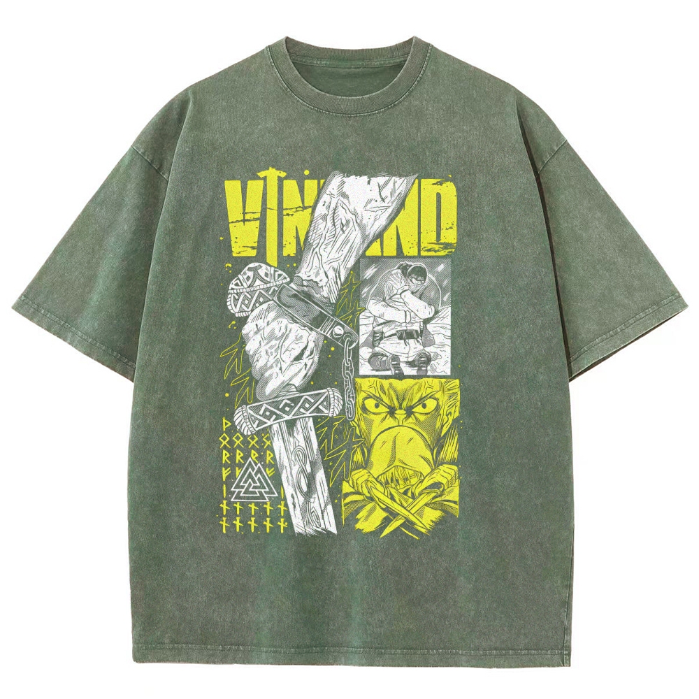 Vinland-Saga Unisex Fit Washed T-Shirt