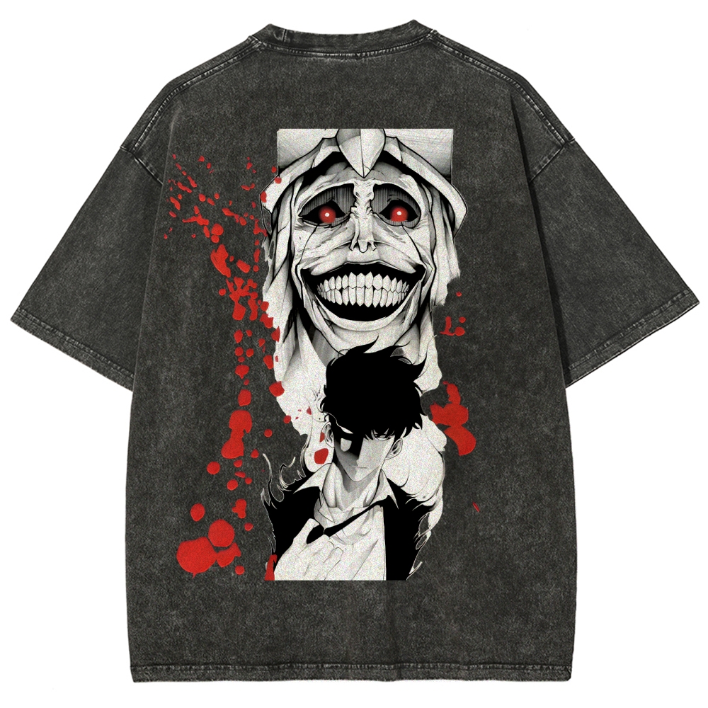 Solo Leveling Unisex Fit Washed T-Shirt