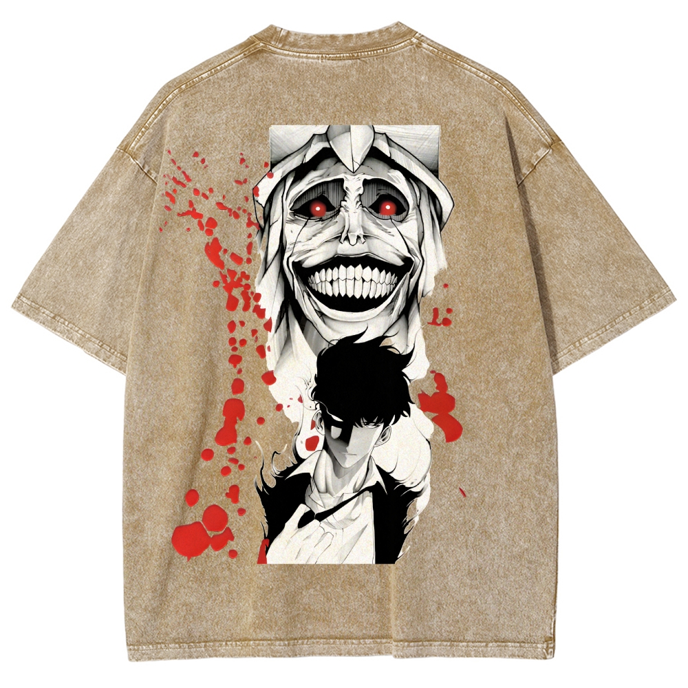 Solo Leveling Unisex Fit Washed T-Shirt