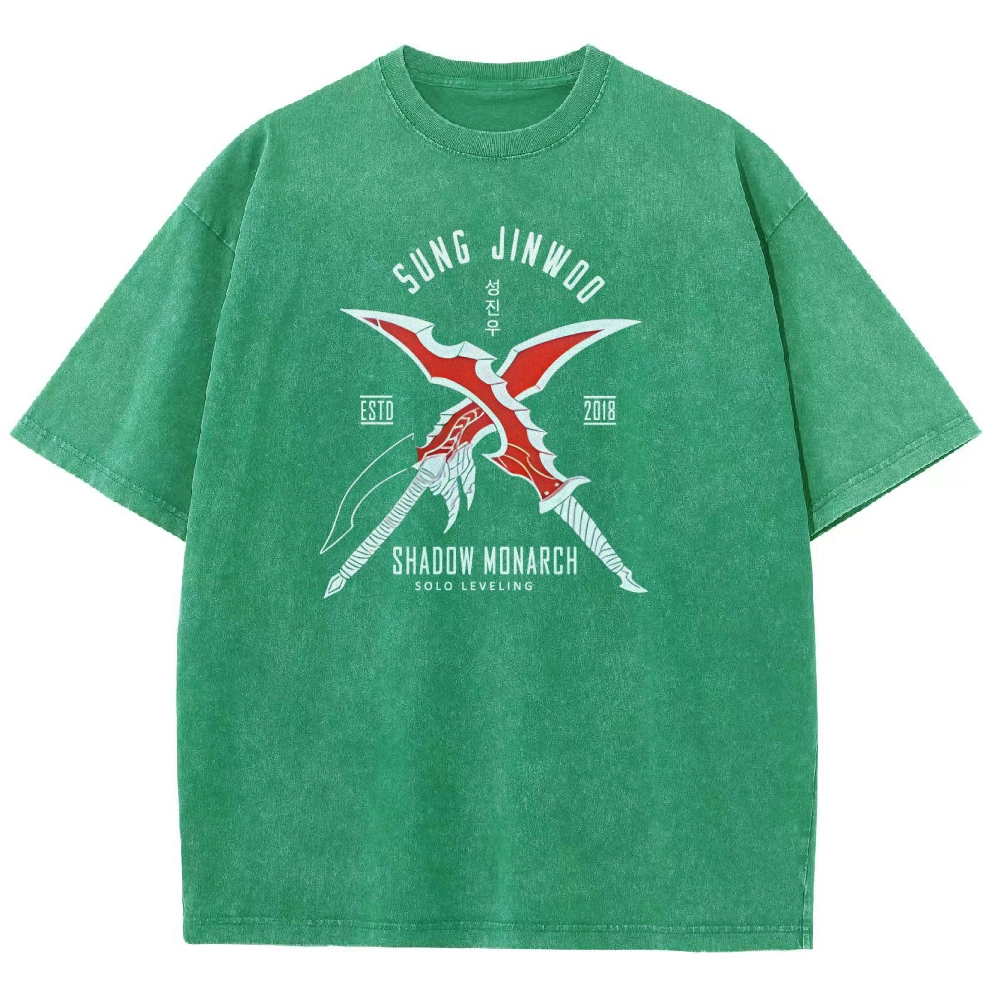 Solo Leveling Unisex Fit Washed T-Shirt