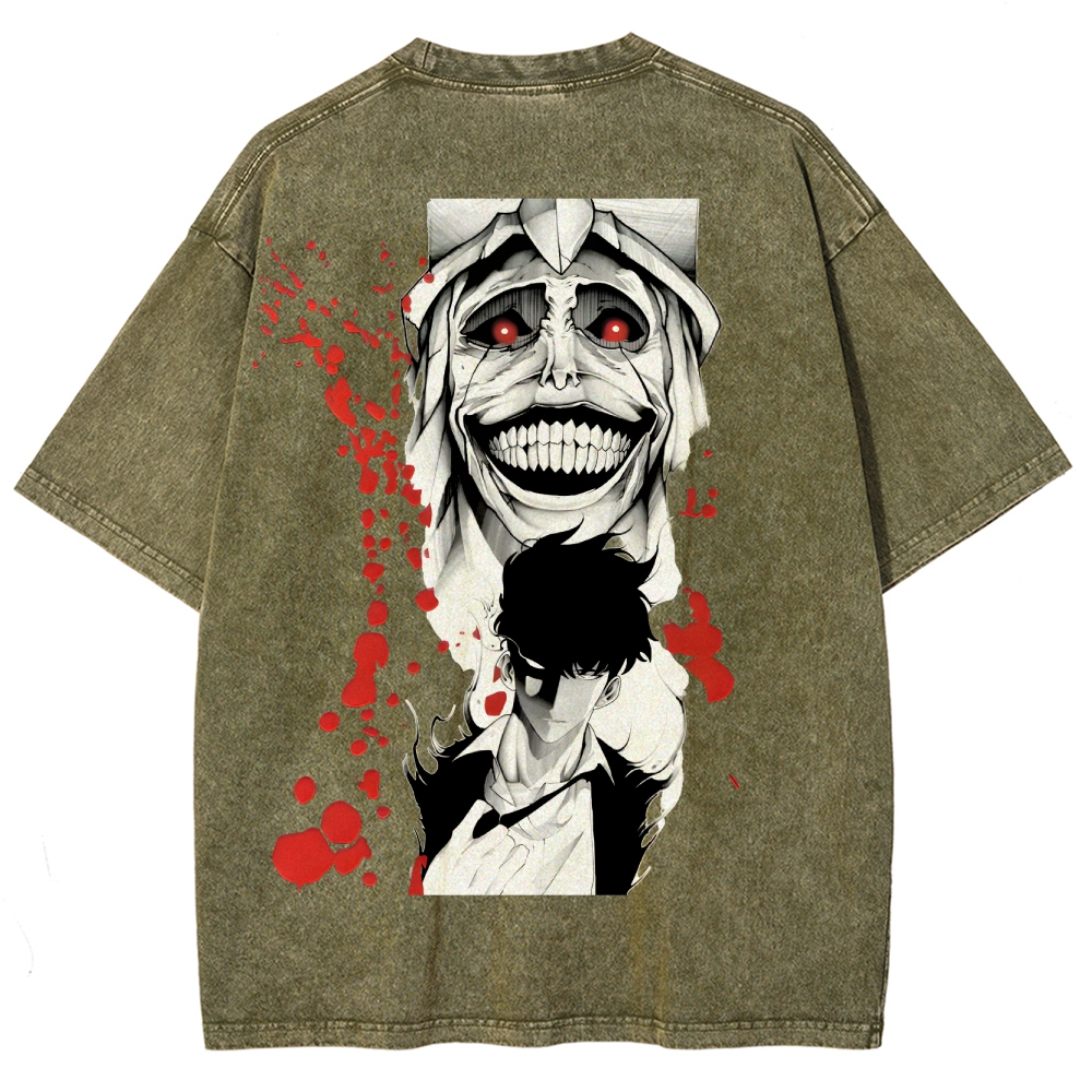 Solo Leveling Unisex Fit Washed T-Shirt