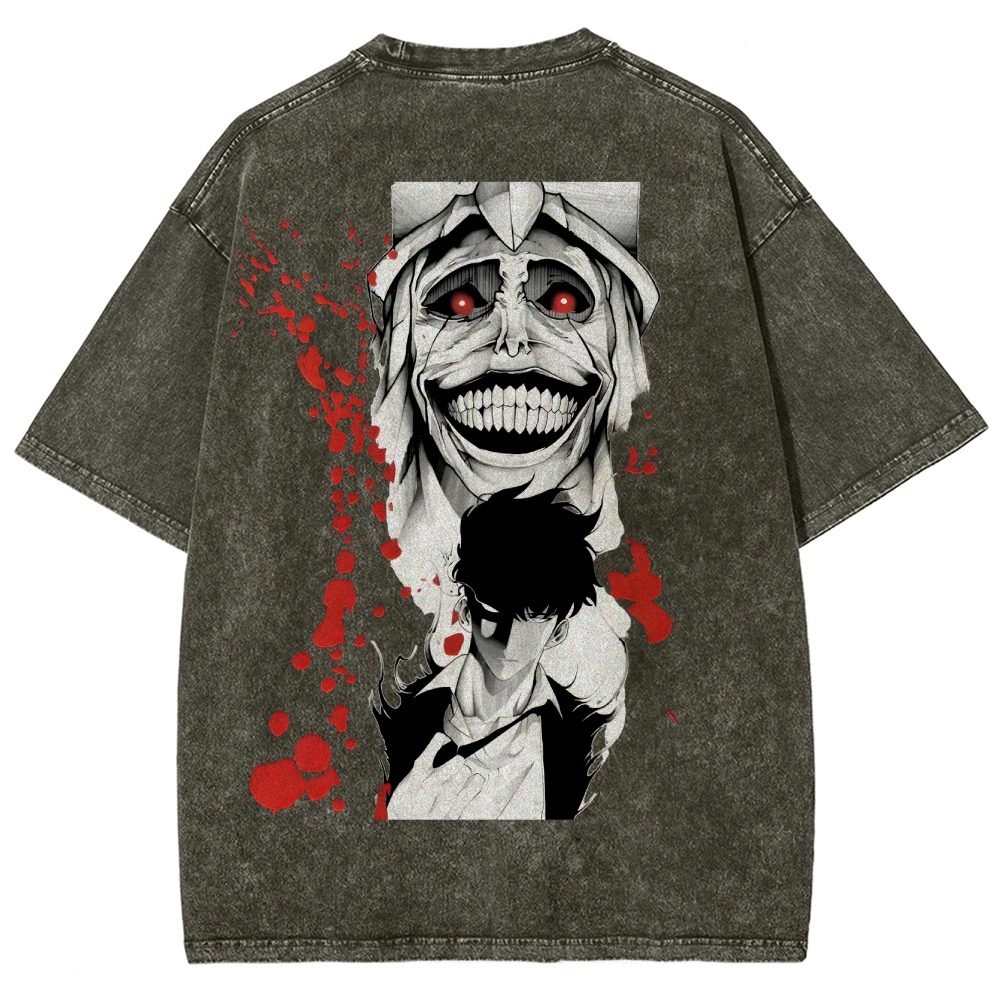 Solo Leveling Unisex Fit Washed T-Shirt