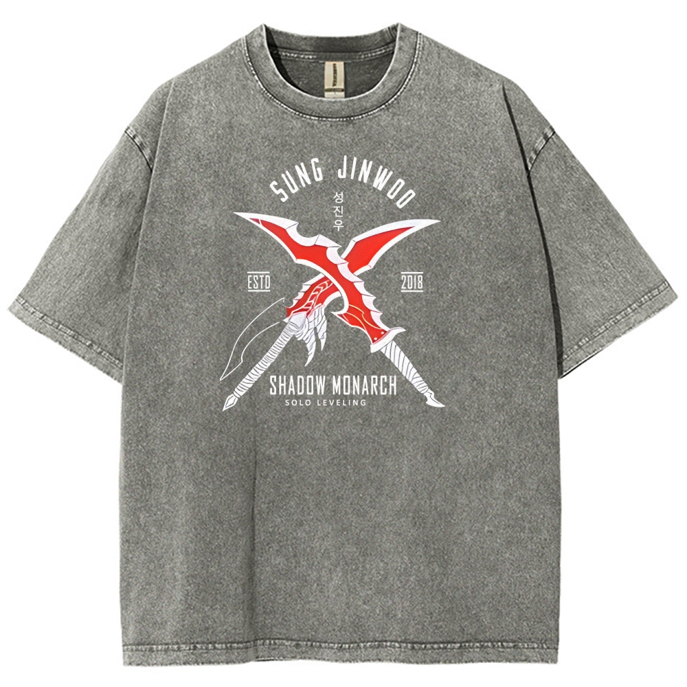 Solo Leveling Unisex Fit Washed T-Shirt