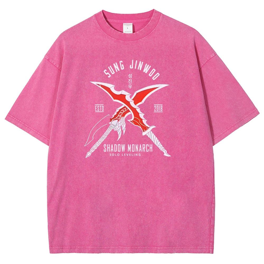 Solo Leveling Unisex Fit Washed T-Shirt