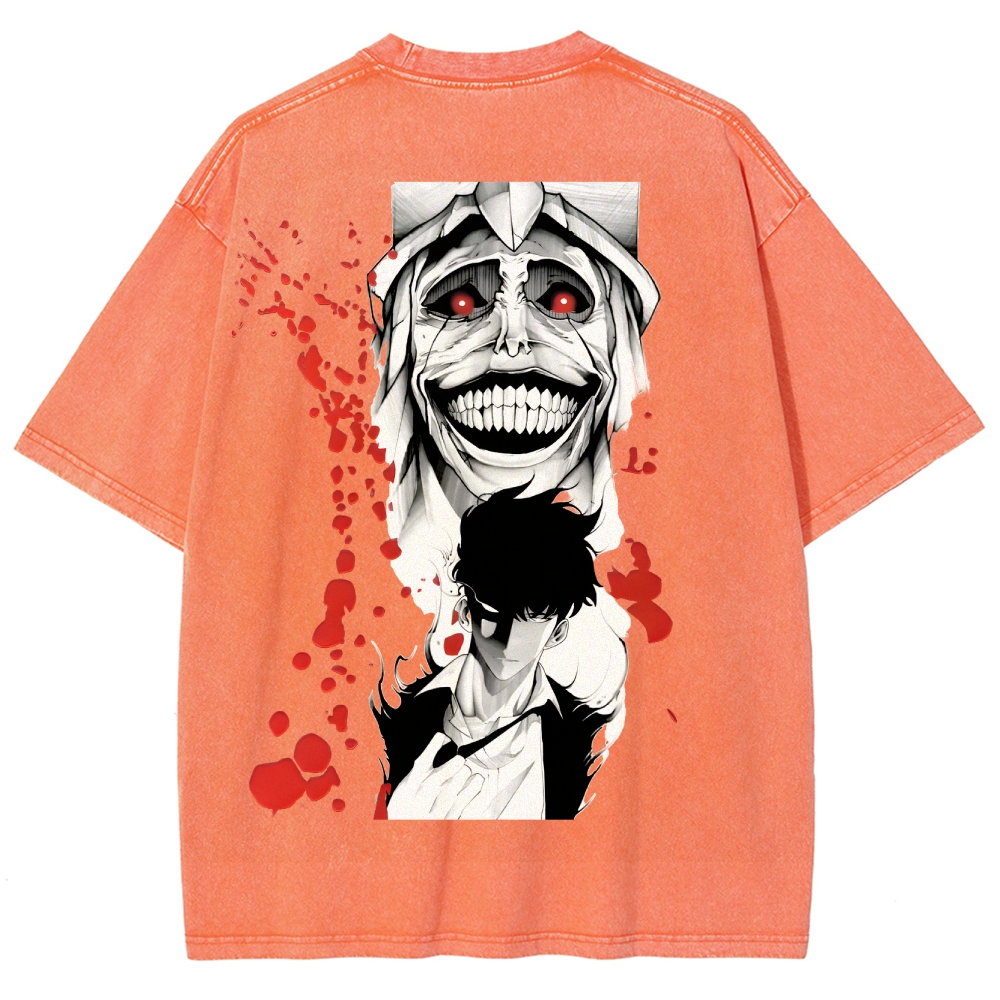 Solo Leveling Unisex Fit Washed T-Shirt