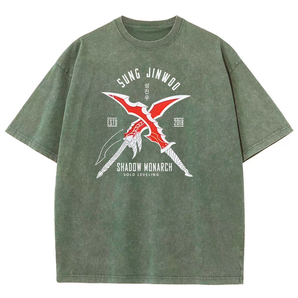 Solo Leveling Unisex Fit Washed T-Shirt