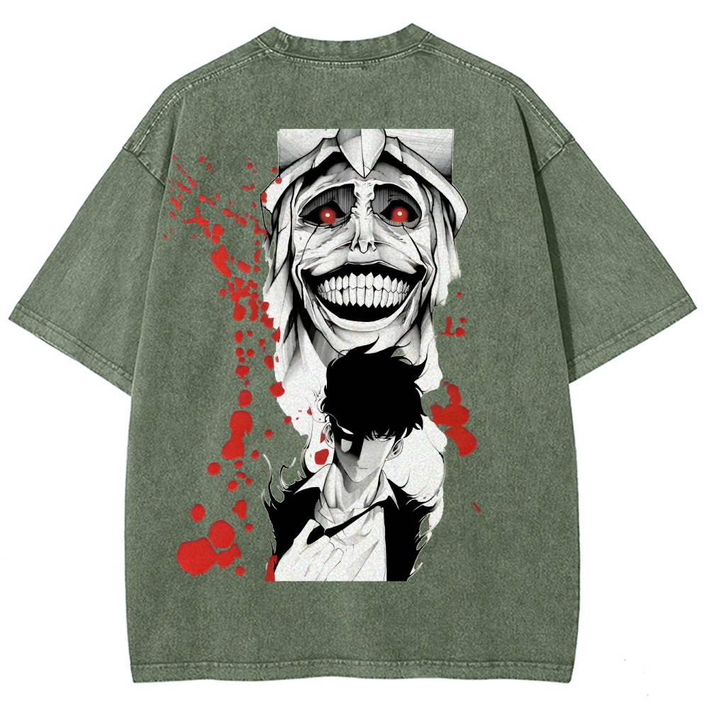 Solo Leveling Unisex Fit Washed T-Shirt