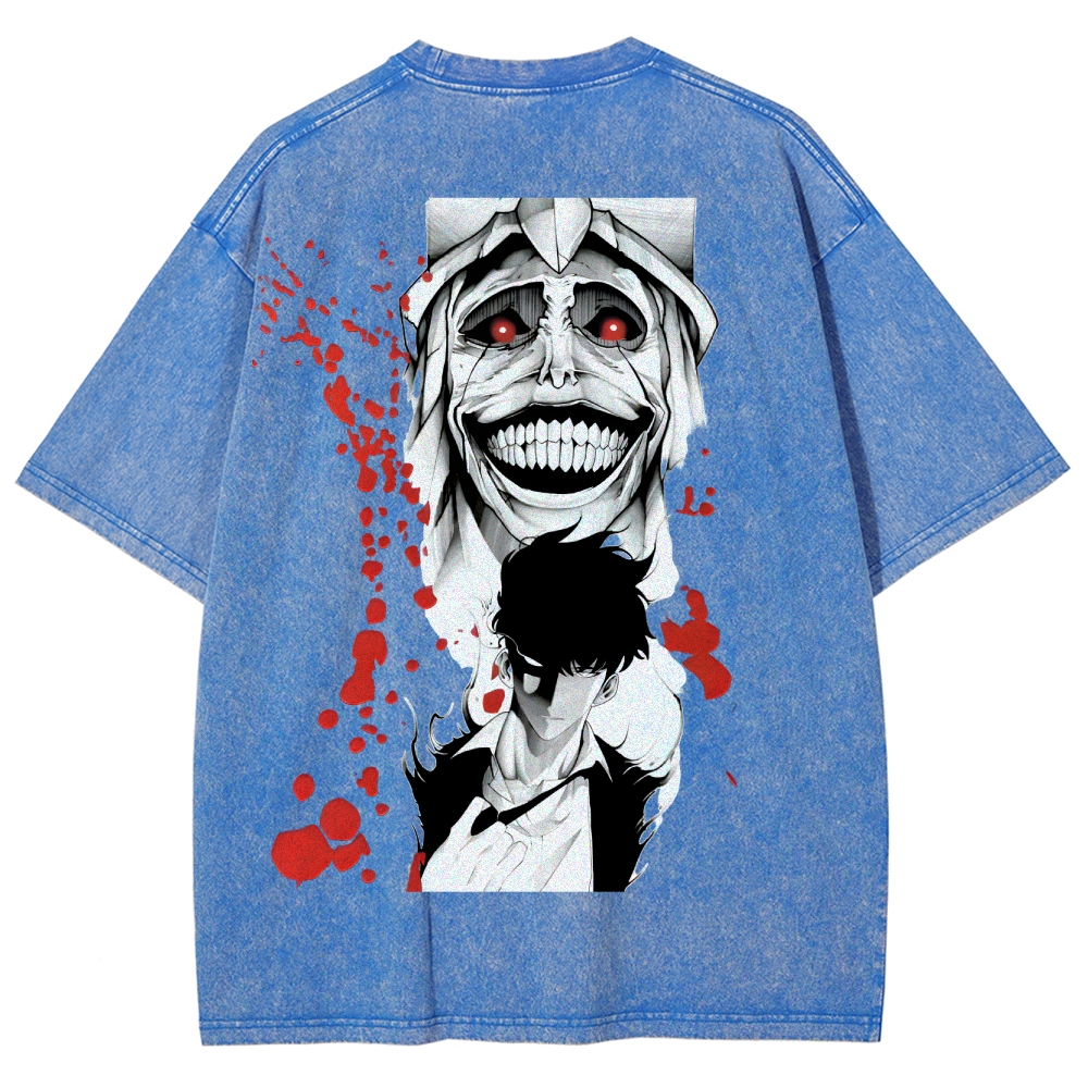 Solo Leveling Unisex Fit Washed T-Shirt