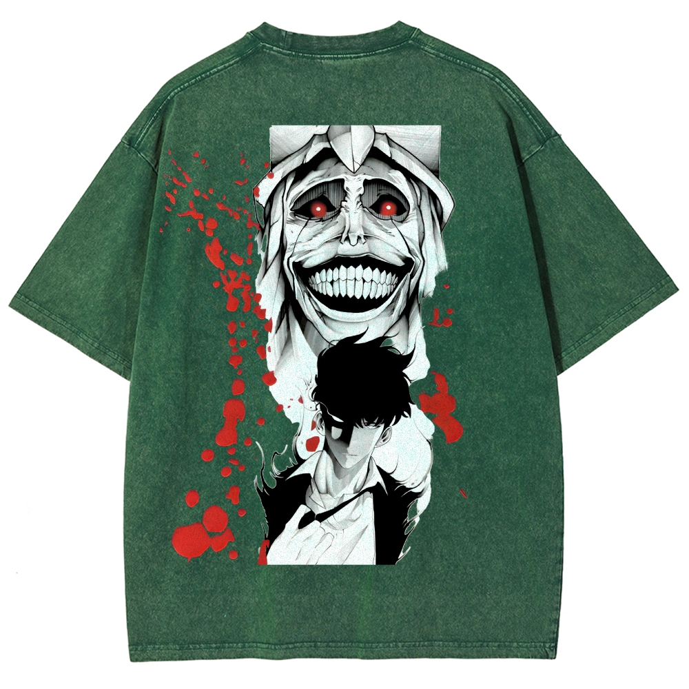 Solo Leveling Unisex Fit Washed T-Shirt