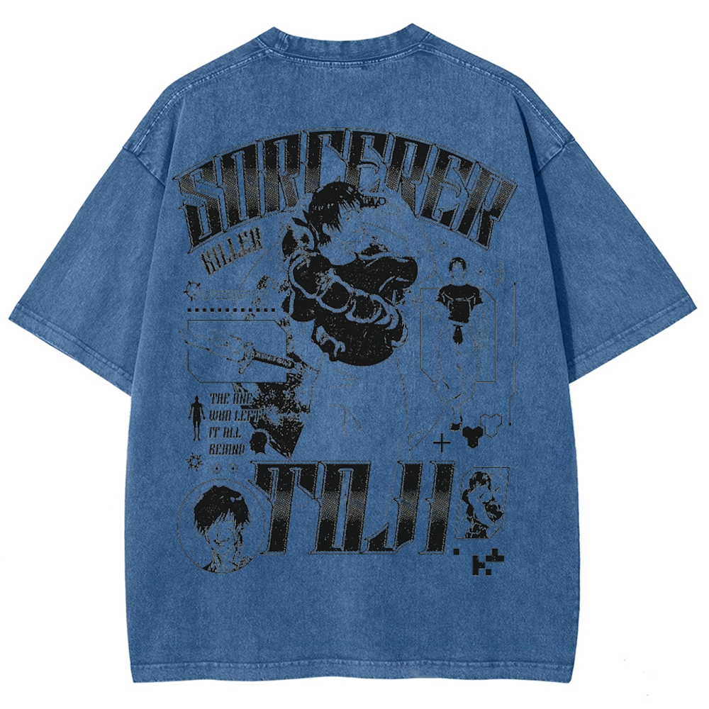 Demon Slayer: Kimetsu no Yaiba Unisex Fit Washed T-Shirt 2502003526