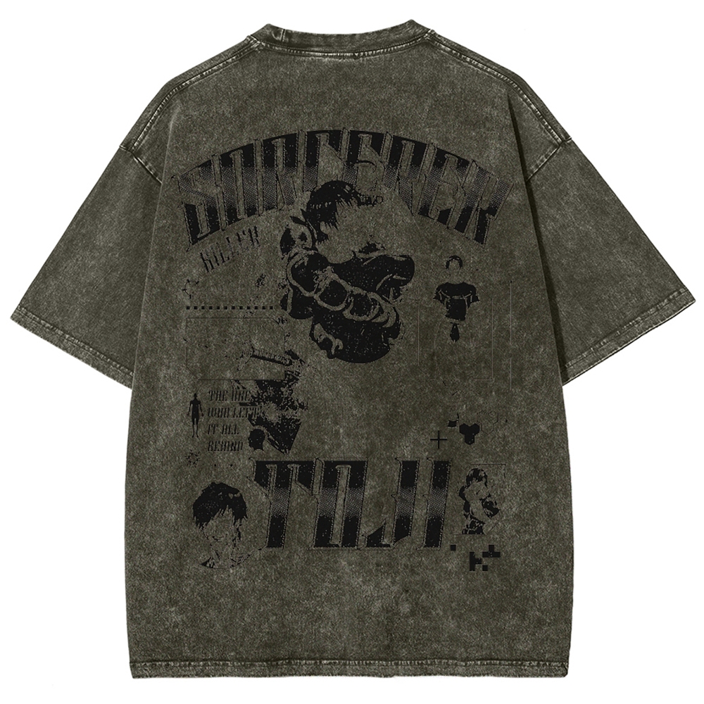 Demon Slayer: Kimetsu no Yaiba Unisex Fit Washed T-Shirt 2502003526