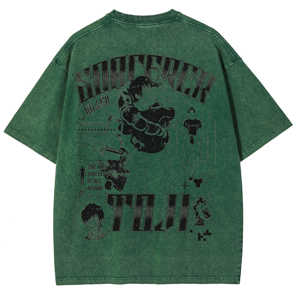 Demon Slayer: Kimetsu no Yaiba Unisex Fit Washed T-Shirt 2502003526