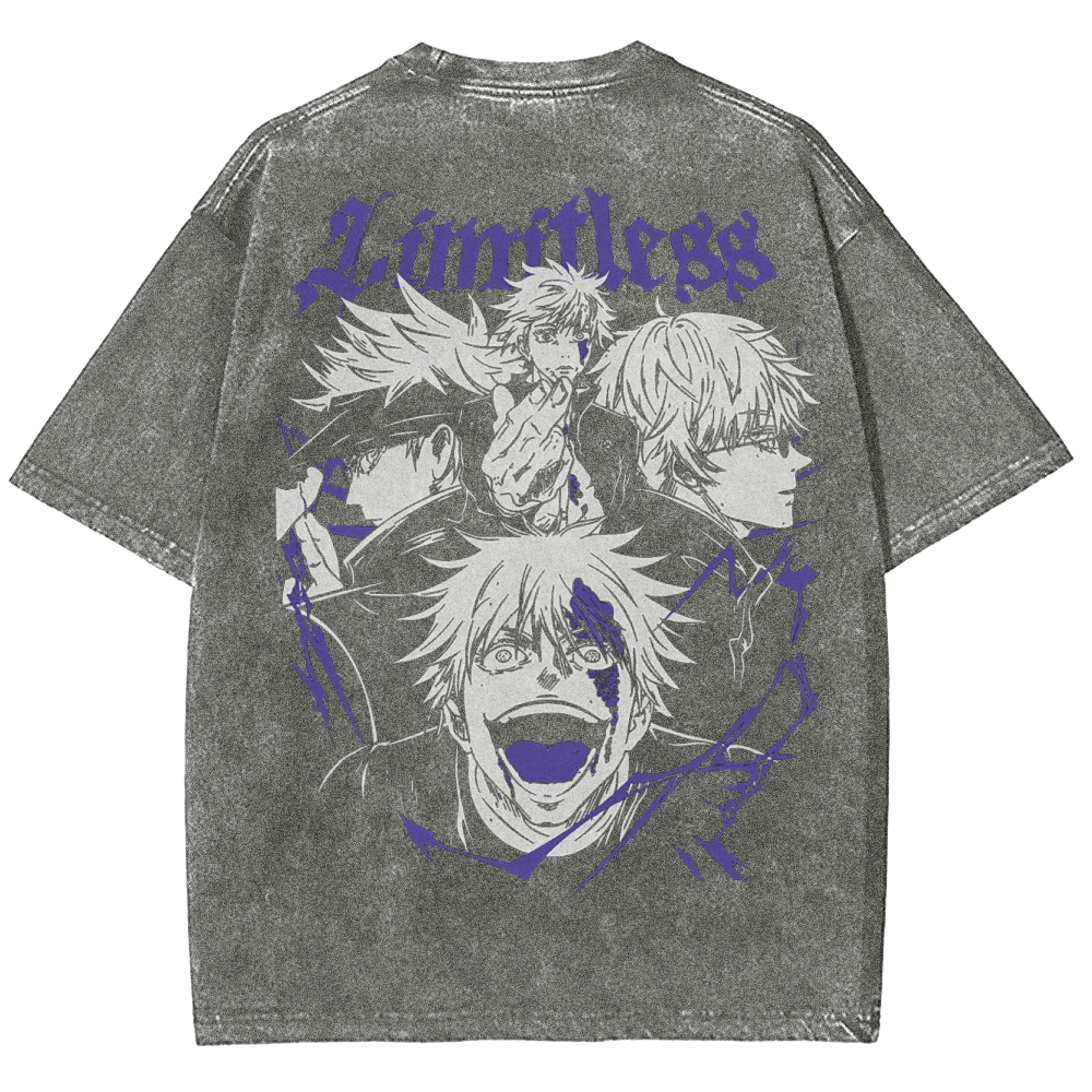 Jujutsu Gojo Unisex Fit Washed T-Shirt 2502003535