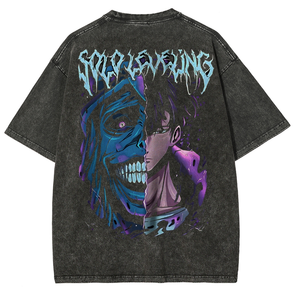 Solo Leveling Unisex Fit Washed T-Shirt