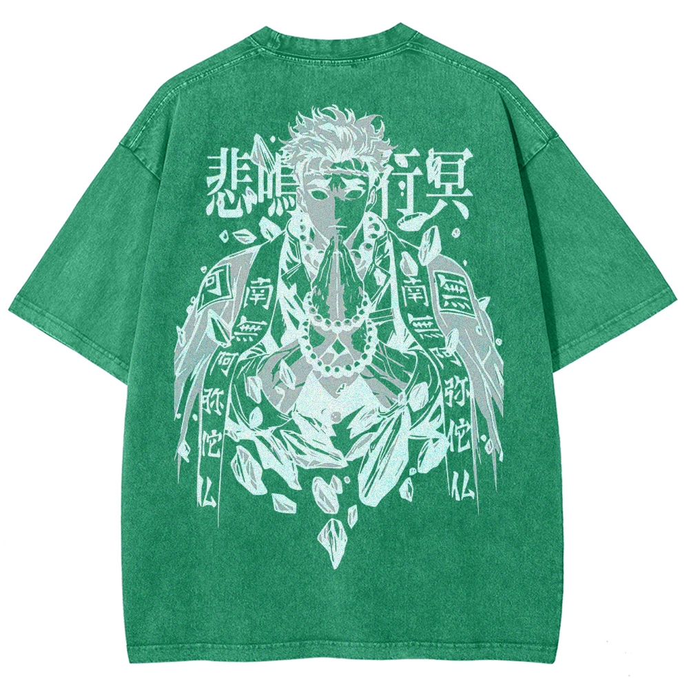 Demon Slayer Squad Unisex Fit Washed T-Shirt 2502003549