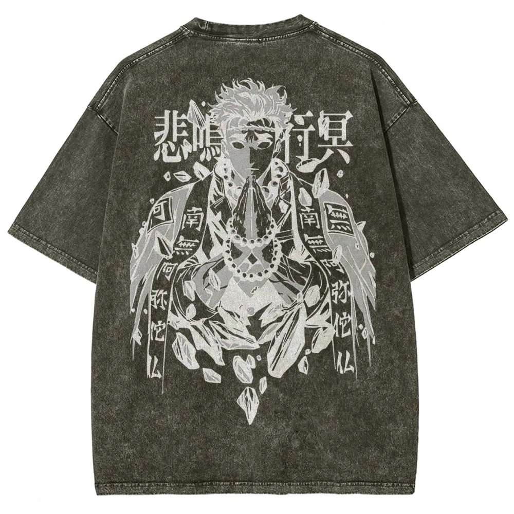 Demon Slayer Squad Unisex Fit Washed T-Shirt 2502003549