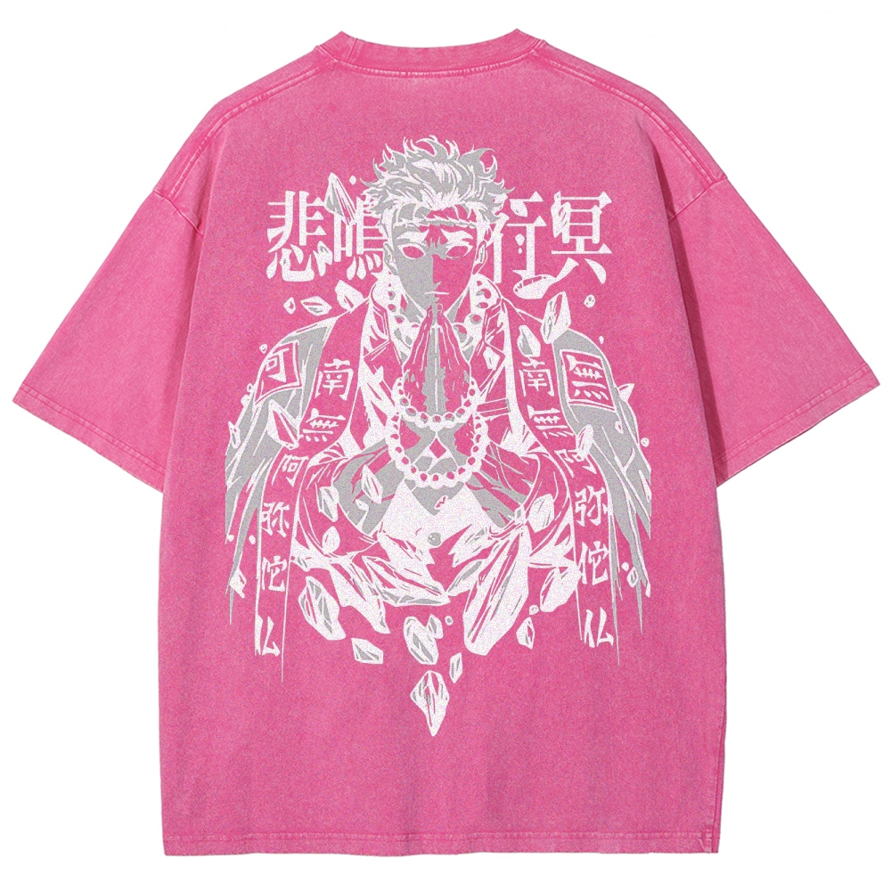 Demon Slayer Squad Unisex Fit Washed T-Shirt 2502003549