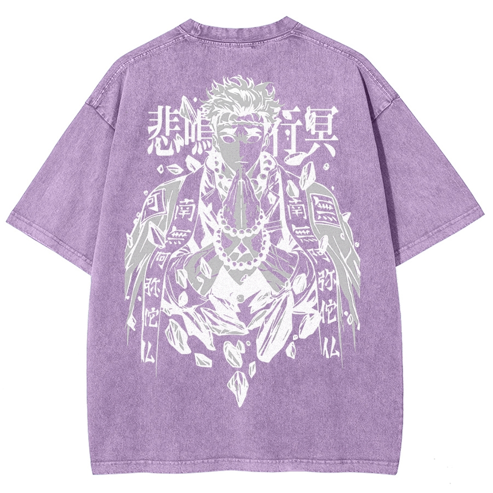 Demon Slayer Squad Unisex Fit Washed T-Shirt 2502003549