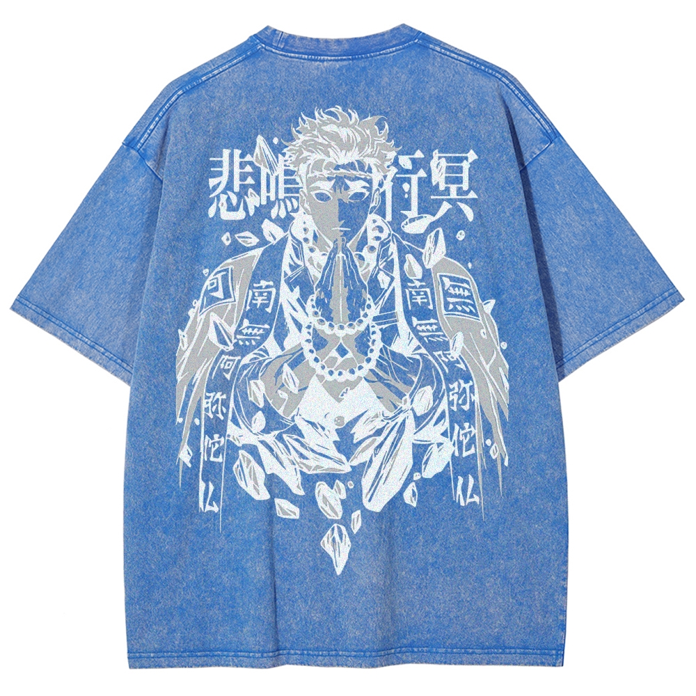 Demon Slayer Squad Unisex Fit Washed T-Shirt 2502003549