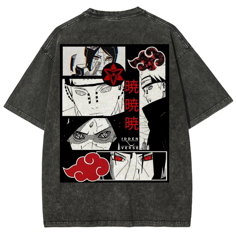  Naruto Unisex Fit Washed T-Shirt 2502003553
