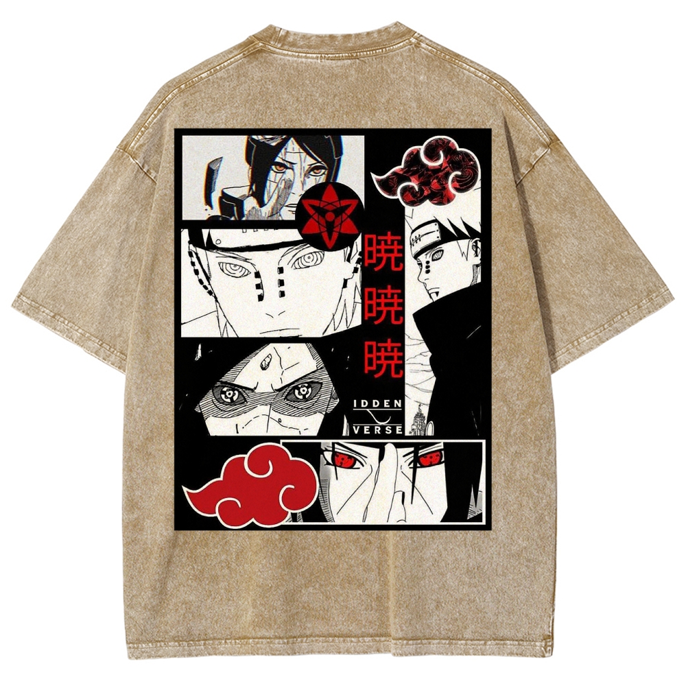  Naruto Unisex Fit Washed T-Shirt 2502003553
