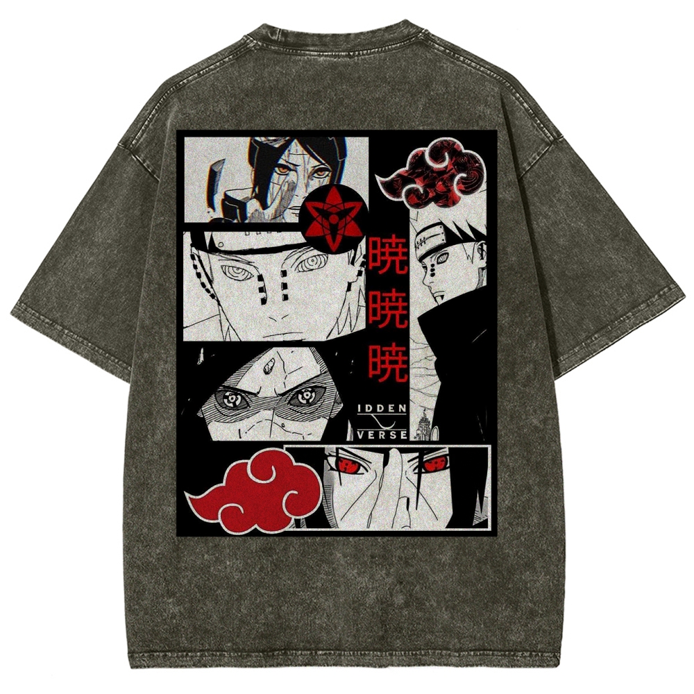  Naruto Unisex Fit Washed T-Shirt 2502003553
