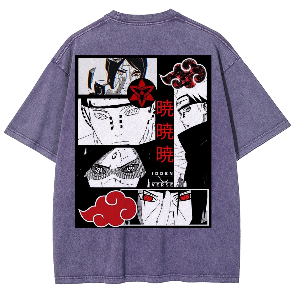  Naruto Unisex Fit Washed T-Shirt 2502003553