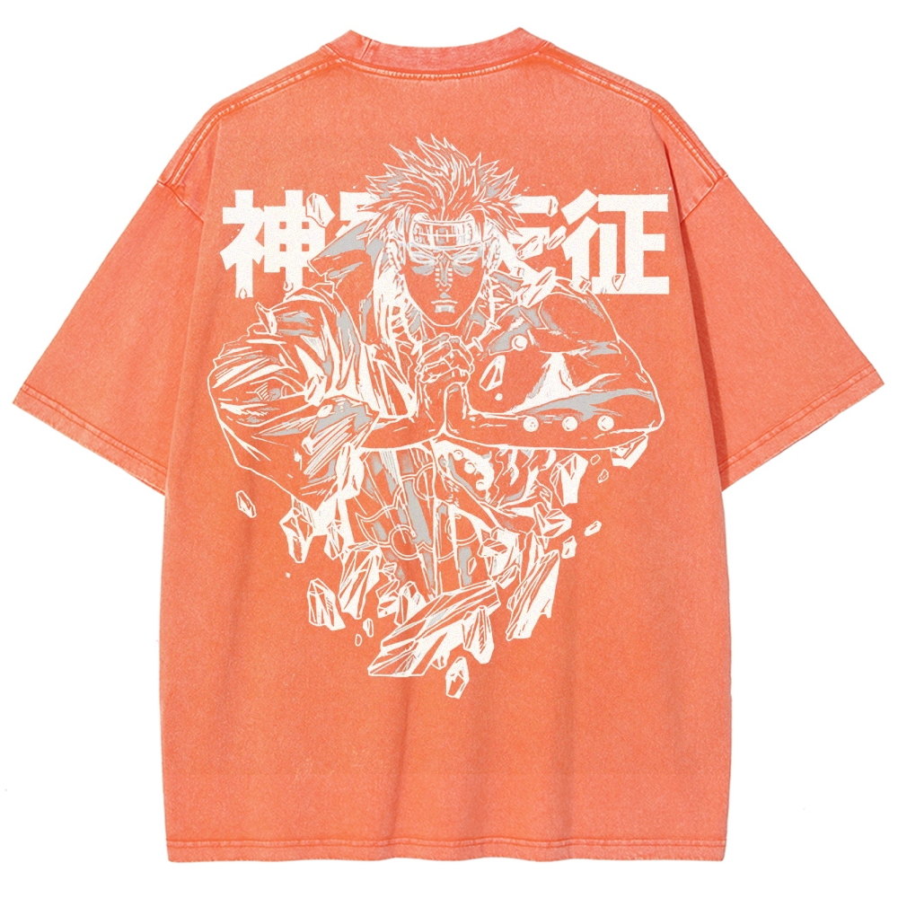 Naruto Unisex Fit Washed T-Shirt 2502003593
