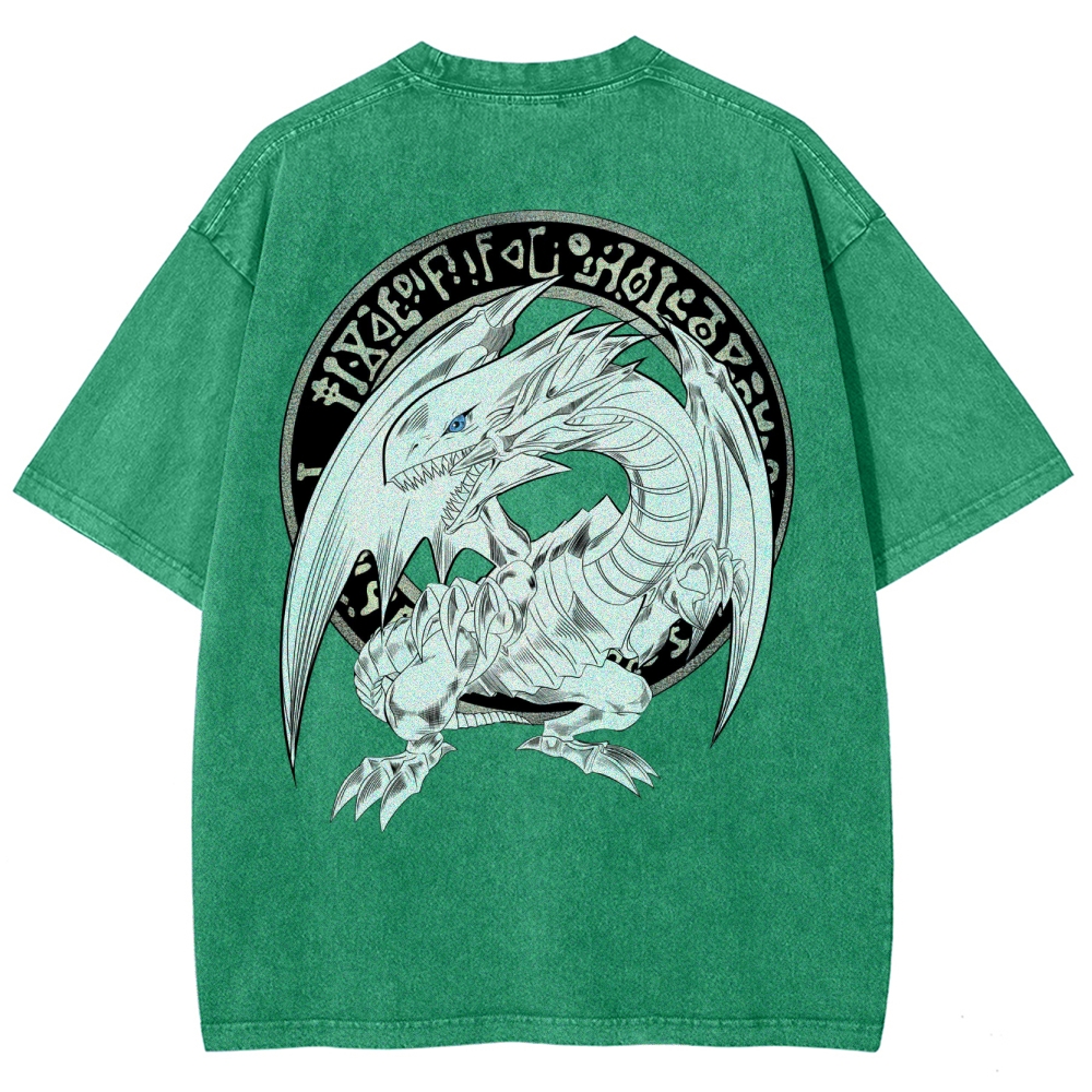 Yu-Gi-Oh! Blue Eyes White Dragon Washed T-Shirt