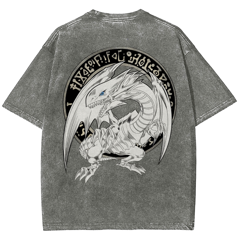 Yu-Gi-Oh! Blue Eyes White Dragon Washed T-Shirt