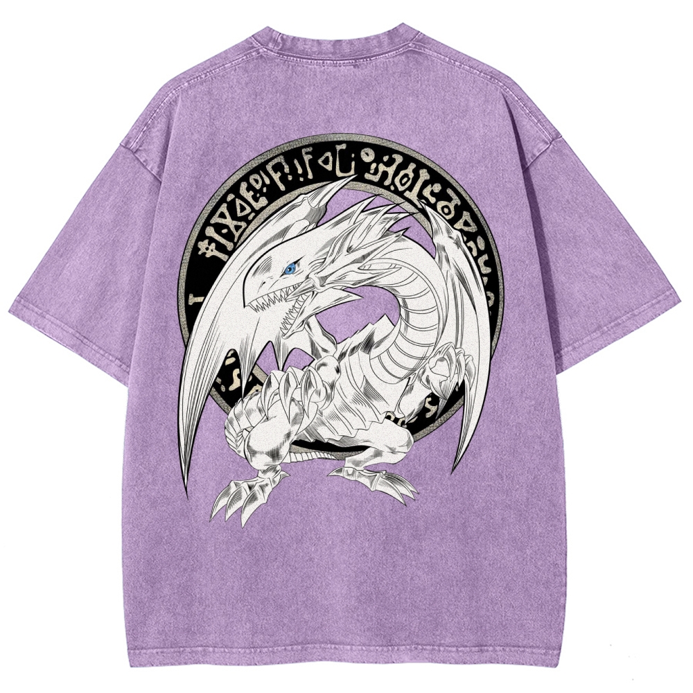 Yu-Gi-Oh! Blue Eyes White Dragon Washed T-Shirt