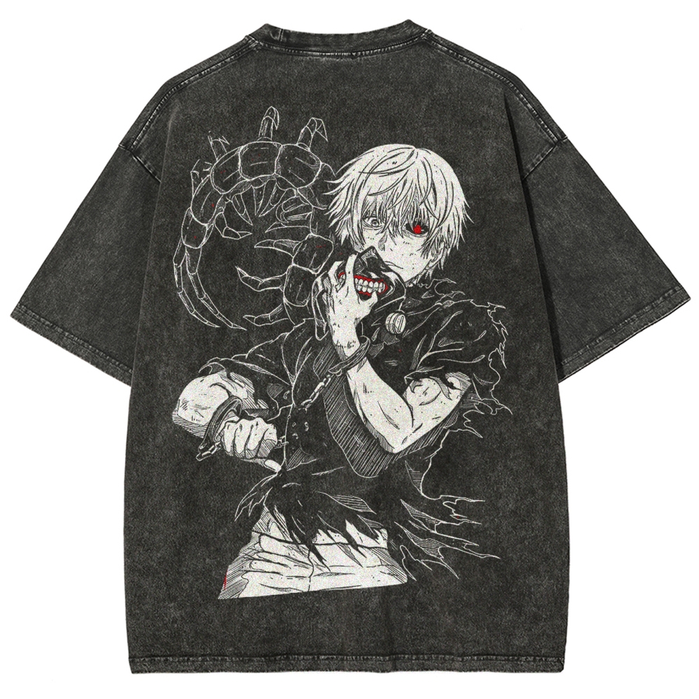 Tokyo Ghoul Kaneki Ken Quote Unisex Fit Washed T-Shirt 2502003904