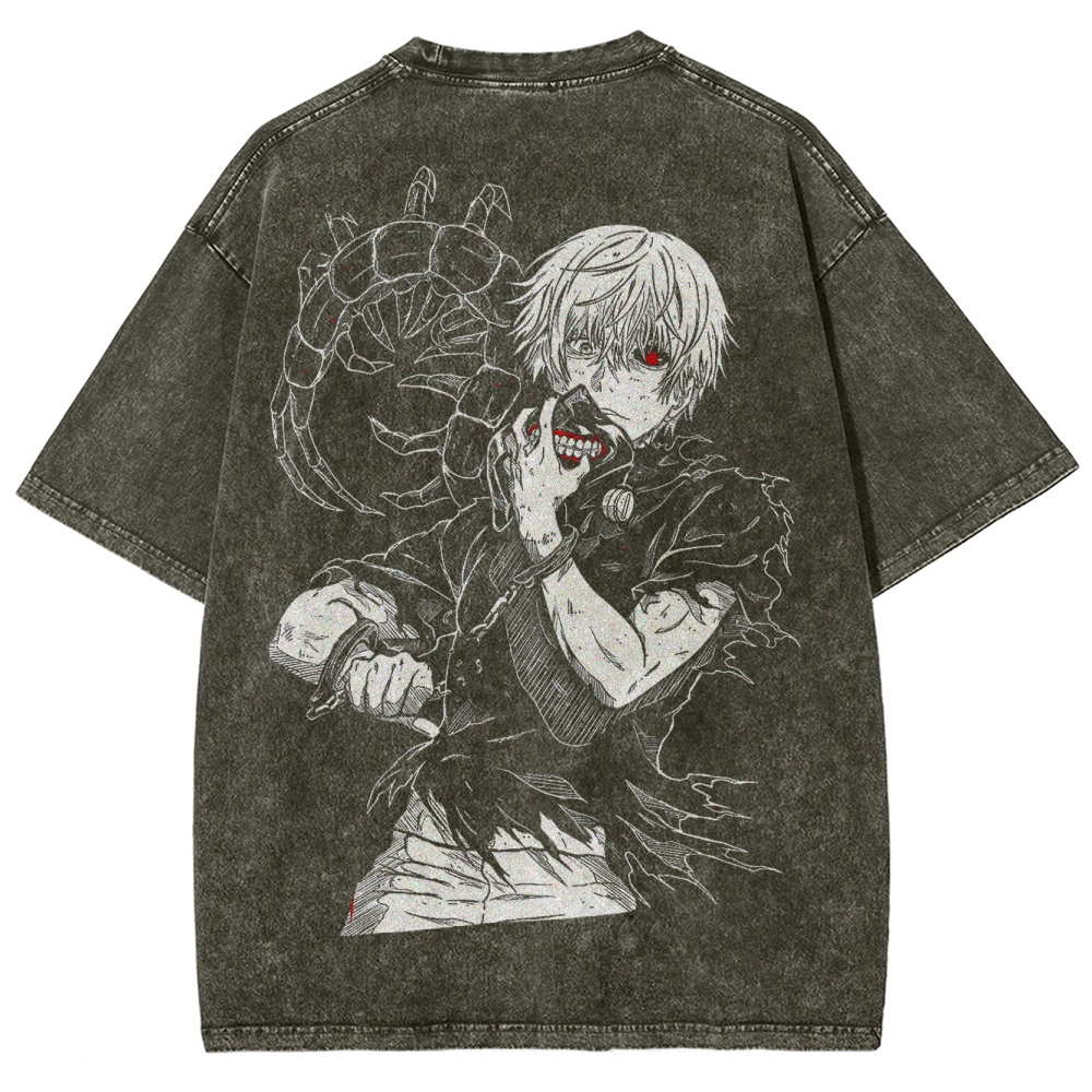 Tokyo Ghoul Kaneki Ken Quote Unisex Fit Washed T-Shirt 2502003904
