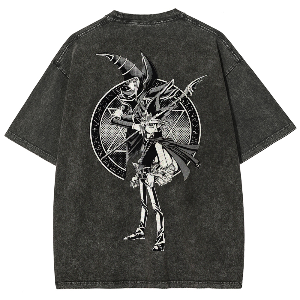 Yu-Gi-Oh! Dark Magician Unisex Fit Washed T-Shirt
