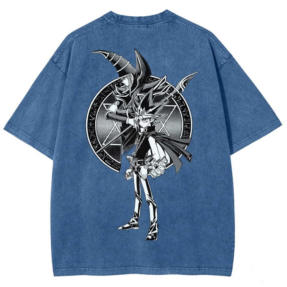 Yu-Gi-Oh! Dark Magician Unisex Fit Washed T-Shirt